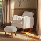Etta Nursing Chair & Foot stool - Boucle Mushroom