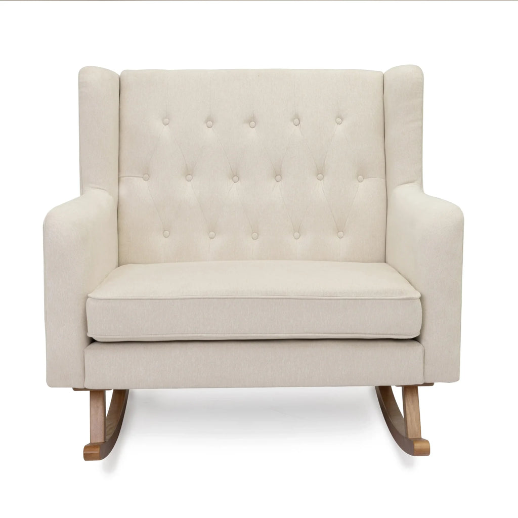Lux Snuggle Rocking Chair – Ivory