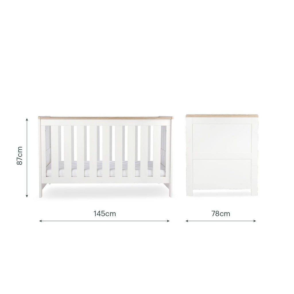 Burford Cot Bed - White & Oak