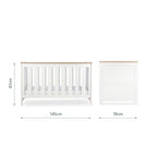 Burford Cot Bed - White & Oak