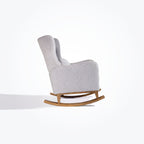 Tutti Bambini Harper Wingback Rocking Chair & Footstool - Cloud Grey