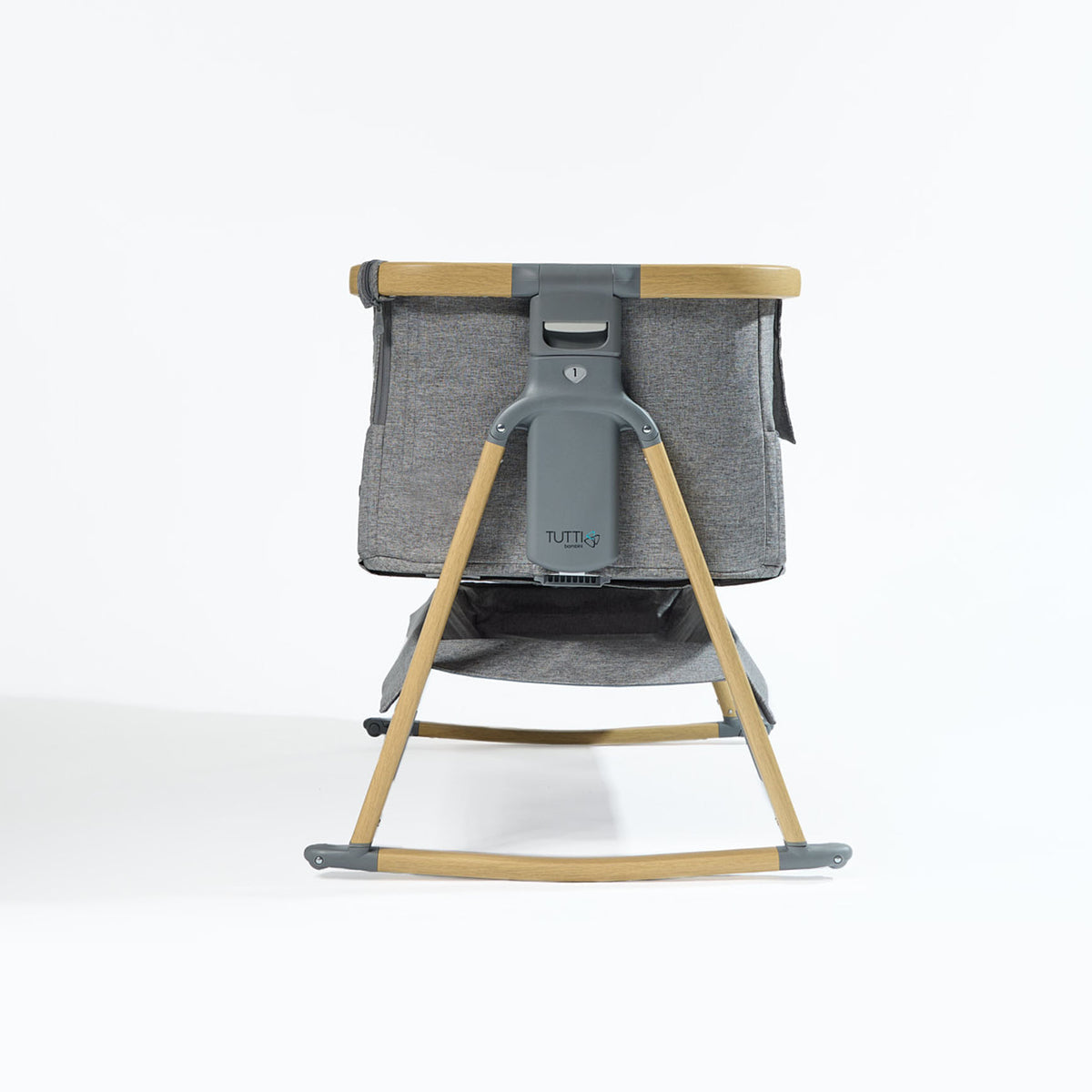 CoZee Air Bedside Crib - Oak/Charcoal
