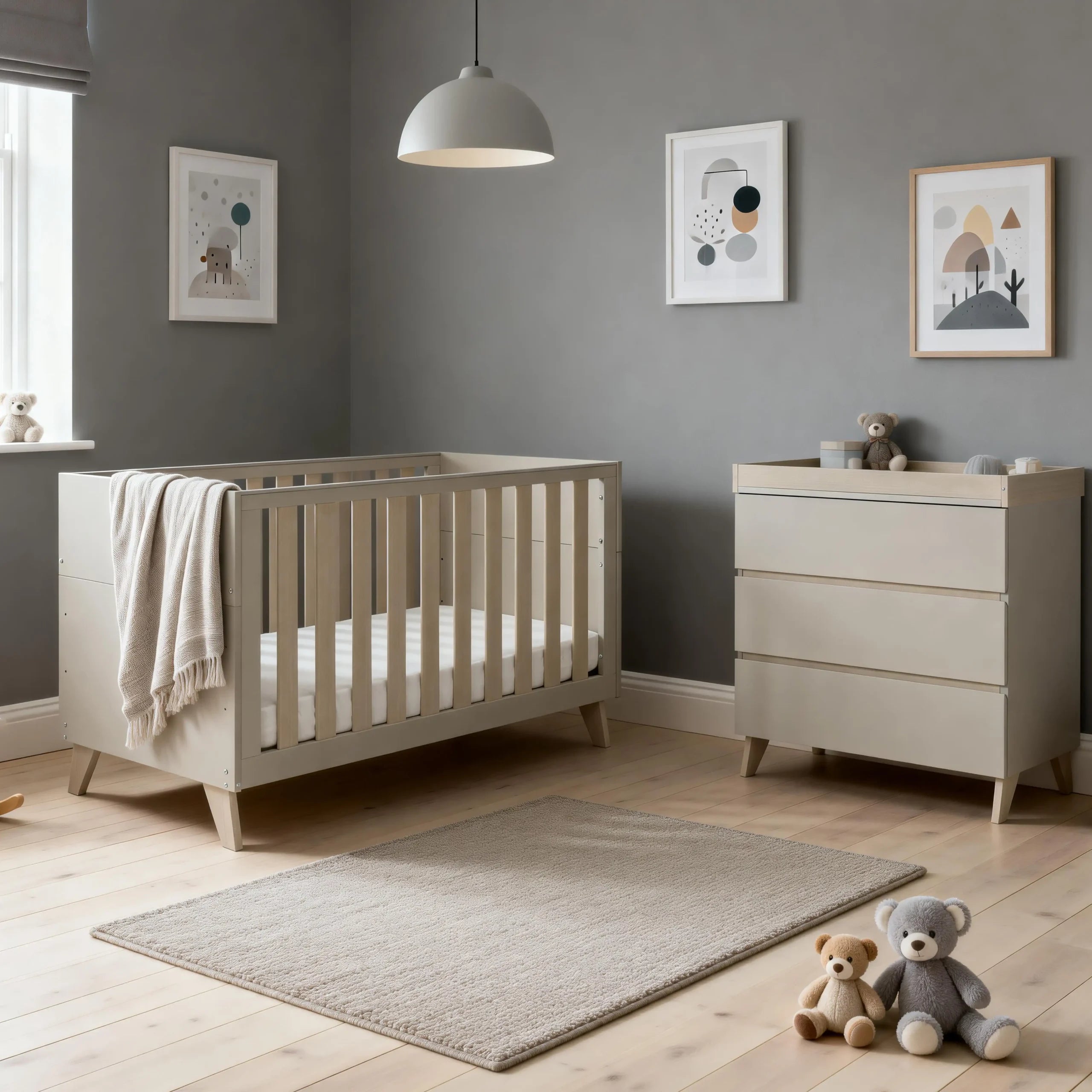 Dante 2 Piece Nursery Room Set – Cashmere