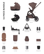 Venicci Tila Ultimate Bundle (4 In 1 Plus) Noce- Tiago Black