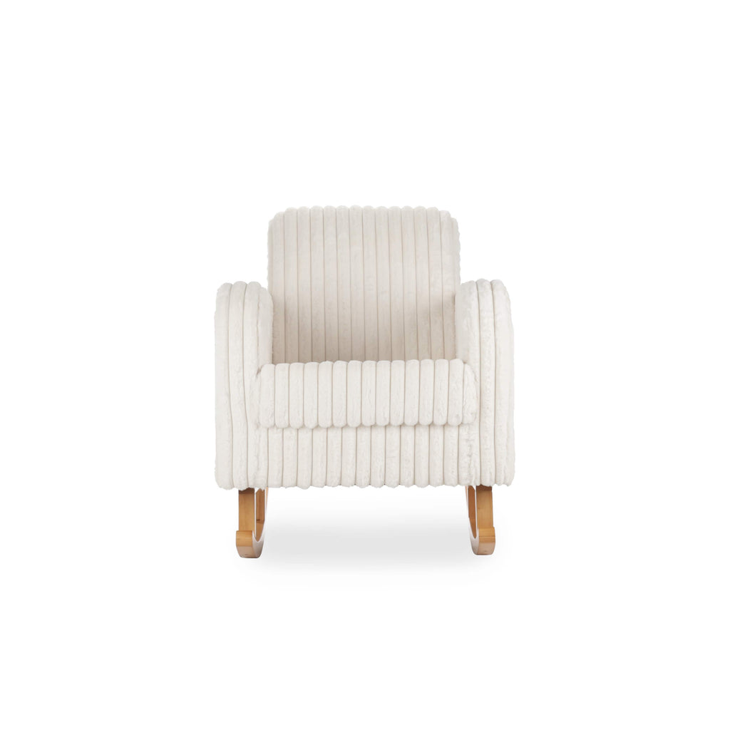 Etta Faux Fur Nursing Chair - Cream