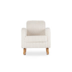 Etta Faux Fur Nursing Chair - Cream