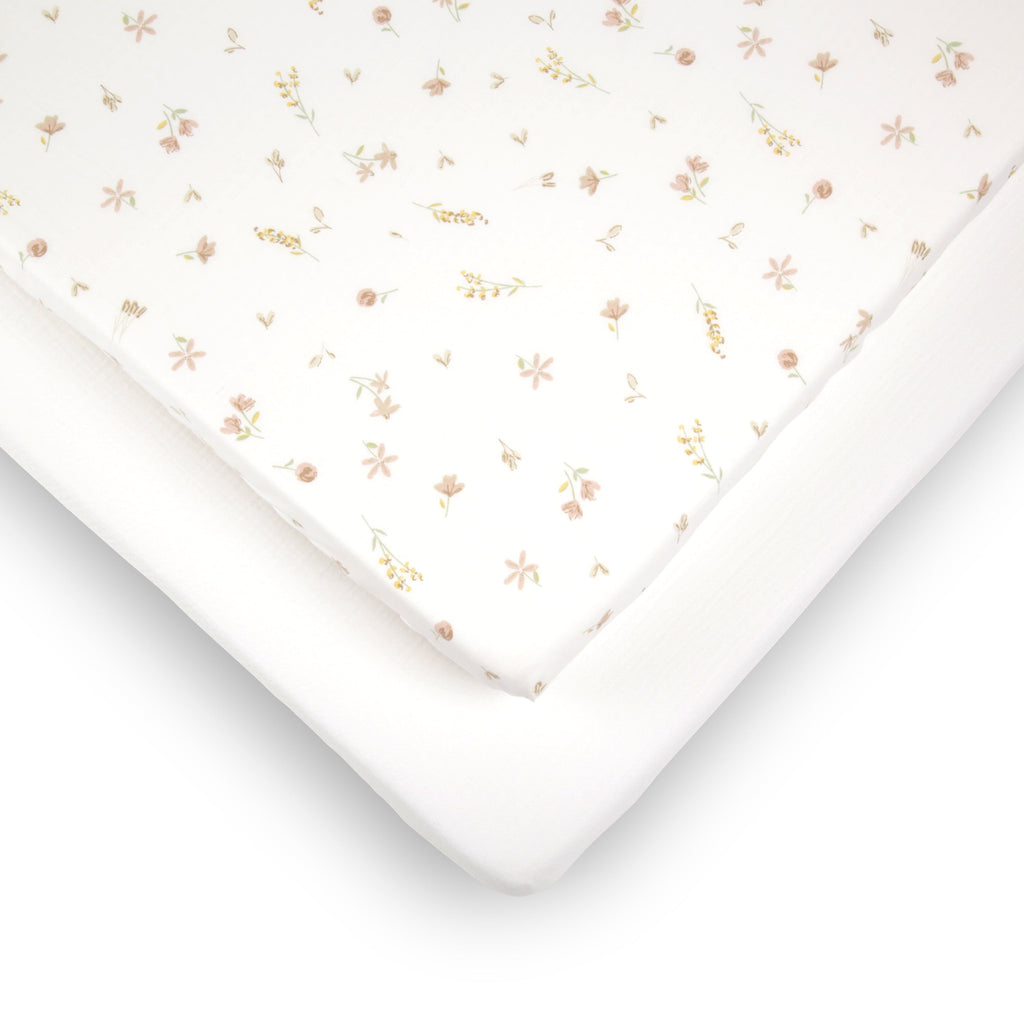 2 Pack Cot Bed Sheets - Cashmere Meadow