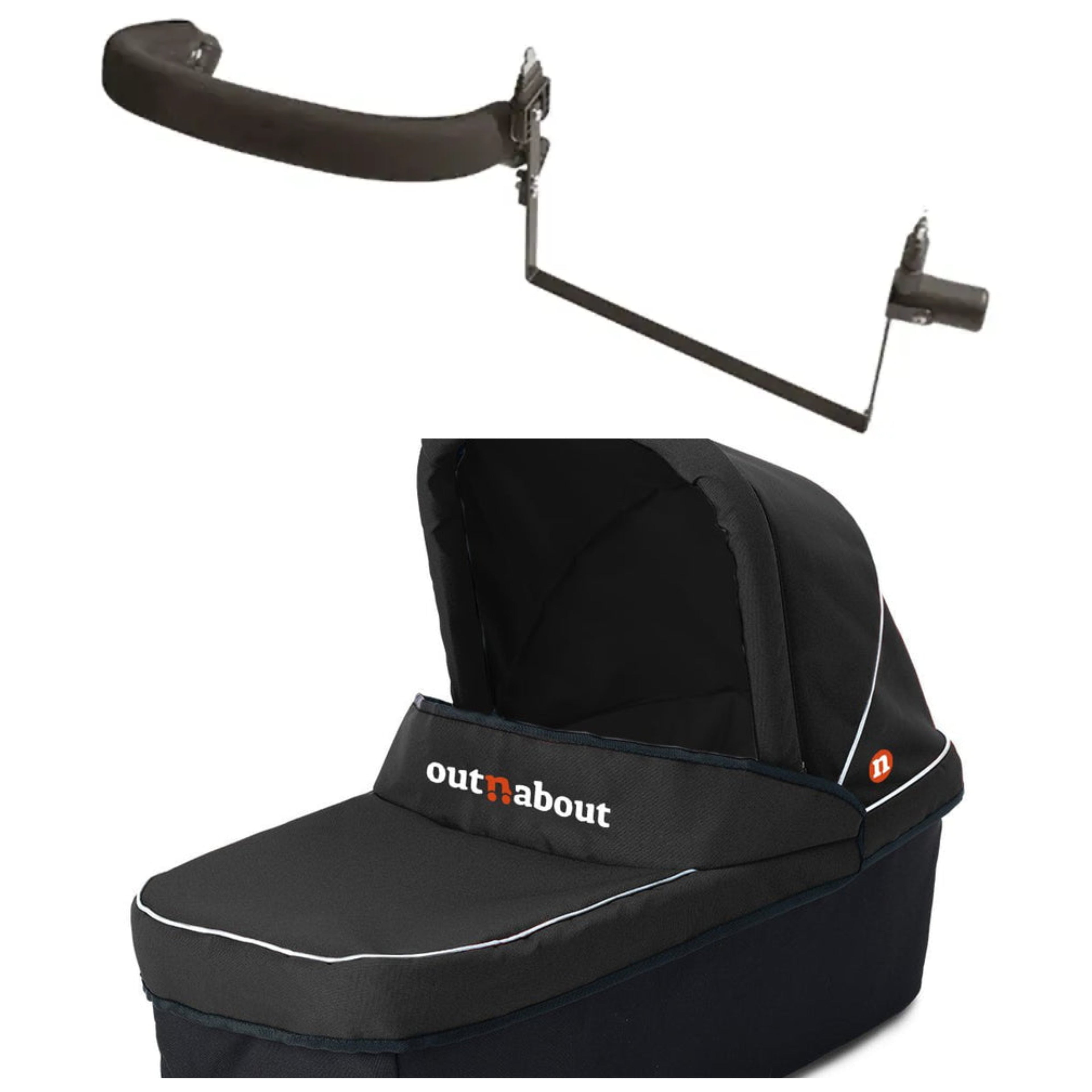Out n about double carrycot & forest black carrycot