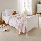 4 Piece Cot Bed Bedding Set - Ditsy Cherry