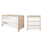 Tutti Bambini Modena 2 Piece Room Set - White/Oak