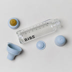 BIBS Baby Glass Bottle Complete Set 225ml - Baby Blue