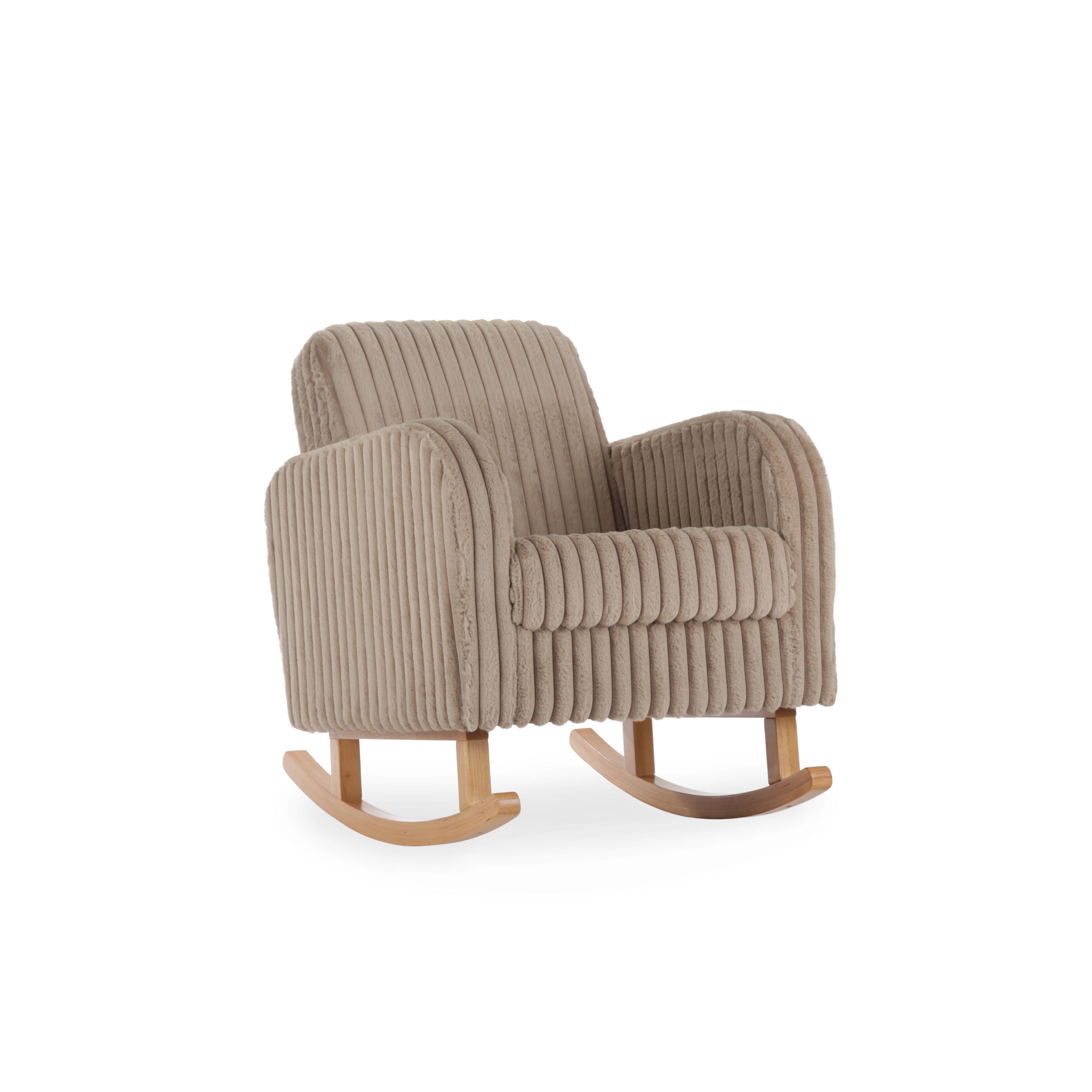 Etta Faux Fur Nursing Chair - Mink