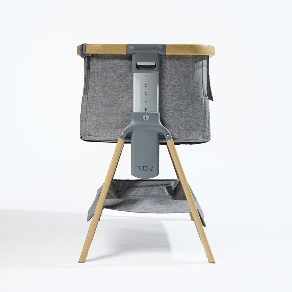 CoZee Air Bedside Crib - Oak/Charcoal