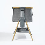CoZee Air Bedside Crib - Oak/Charcoal