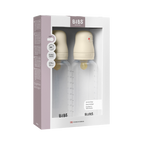 BIBS Baby BPA-Free PP Bottle Set 270ml 2 Pack Latex - Ivory