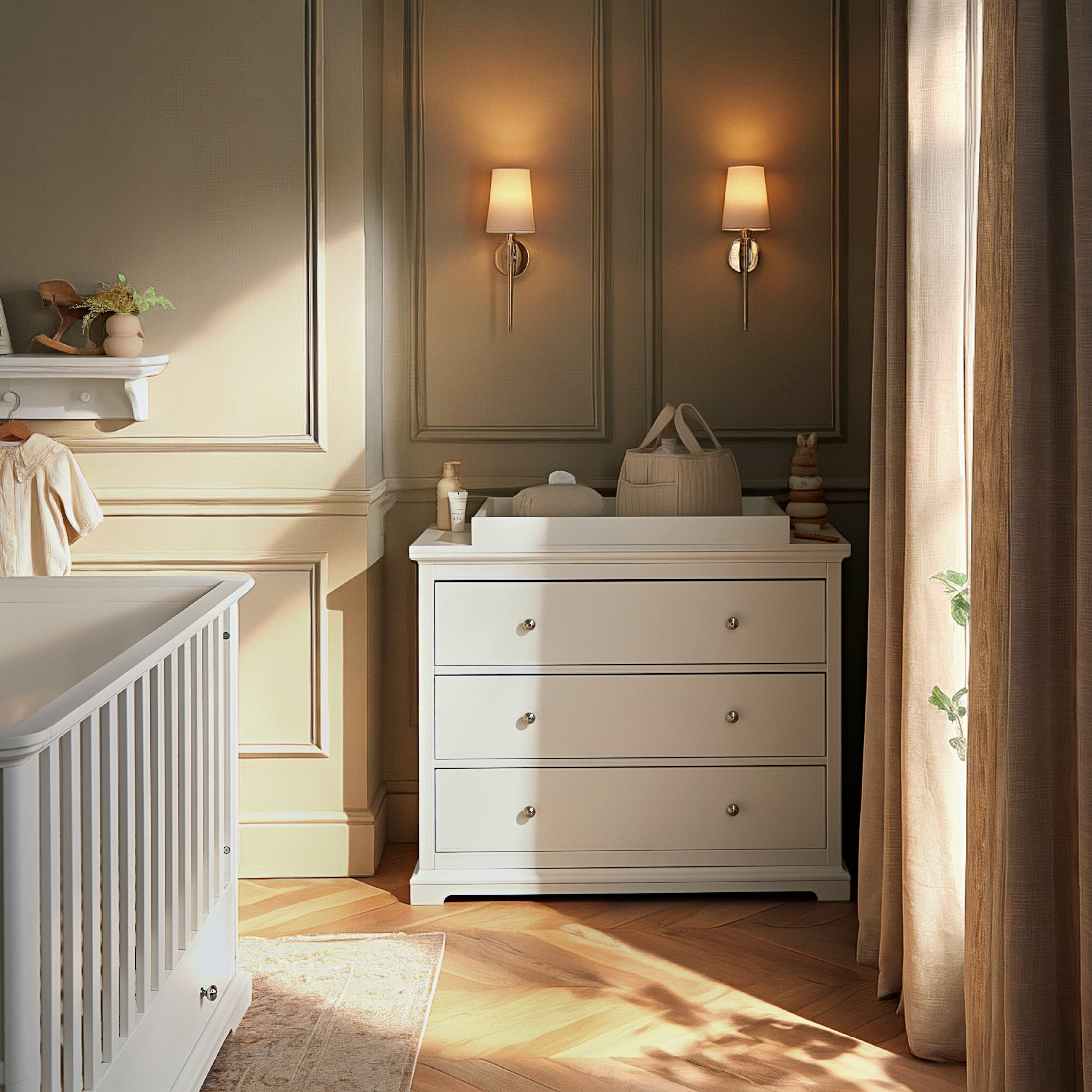 Beaumont 3 Piece Nursery Furniture Set - White