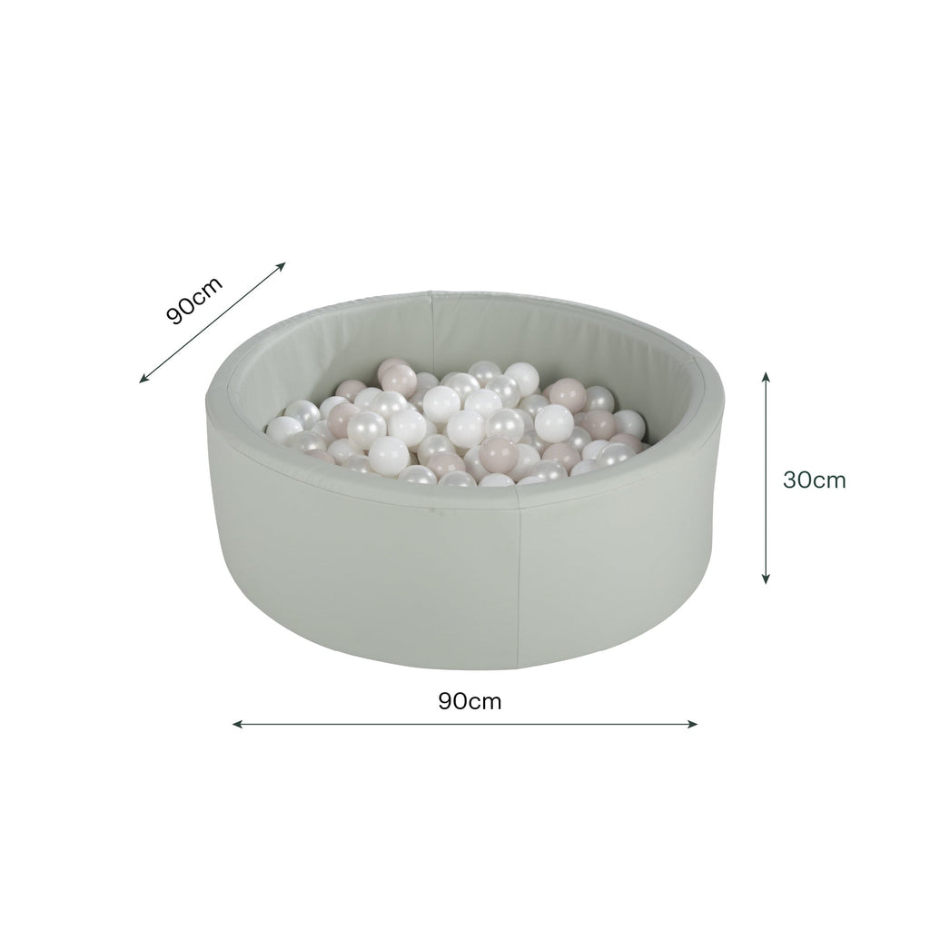 Soft Play Ball Pit with Balls - Sea Salt