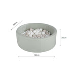 Soft Play Ball Pit with Balls - Sea Salt