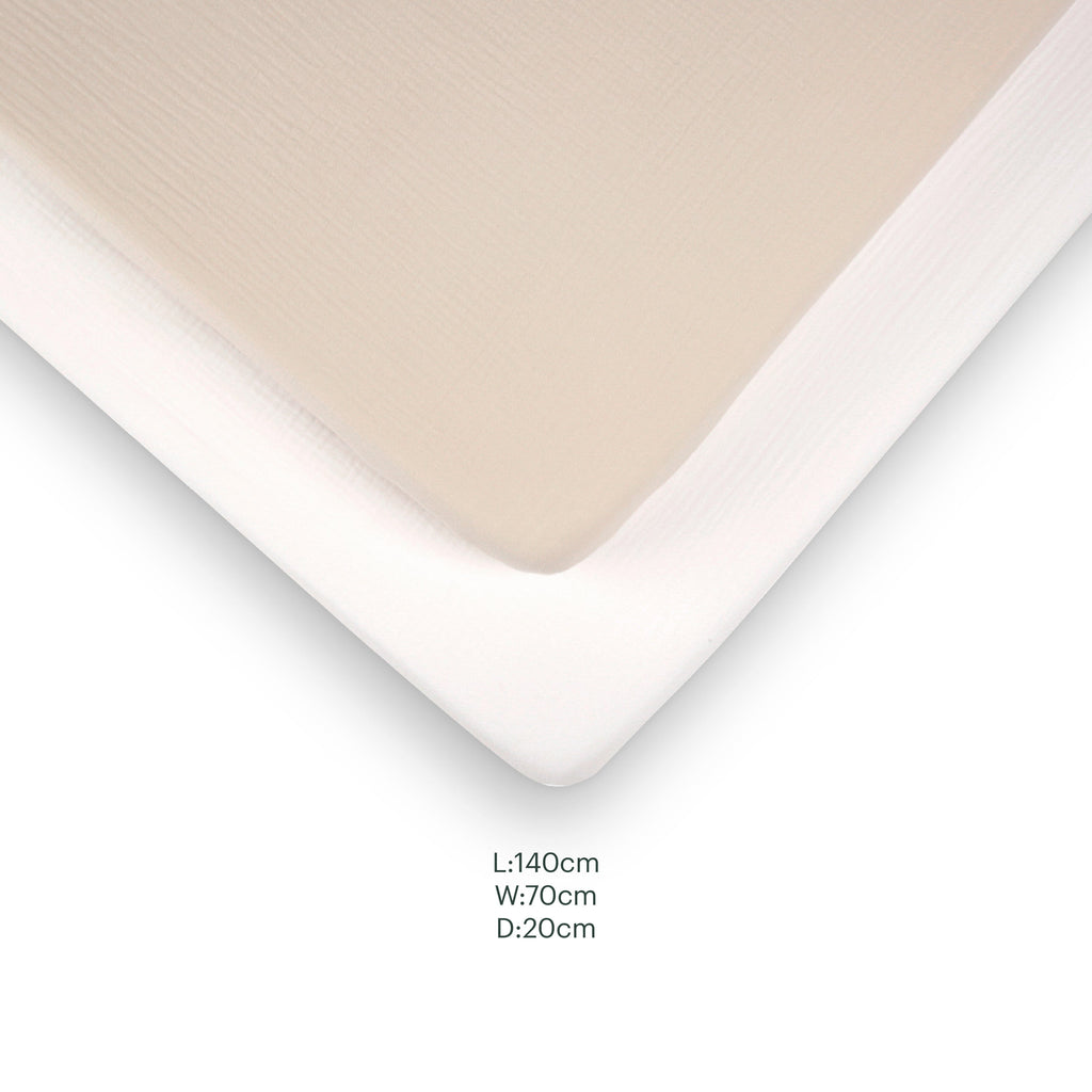4 Piece Cot Bed Bedding Set - Cashmere Waffle