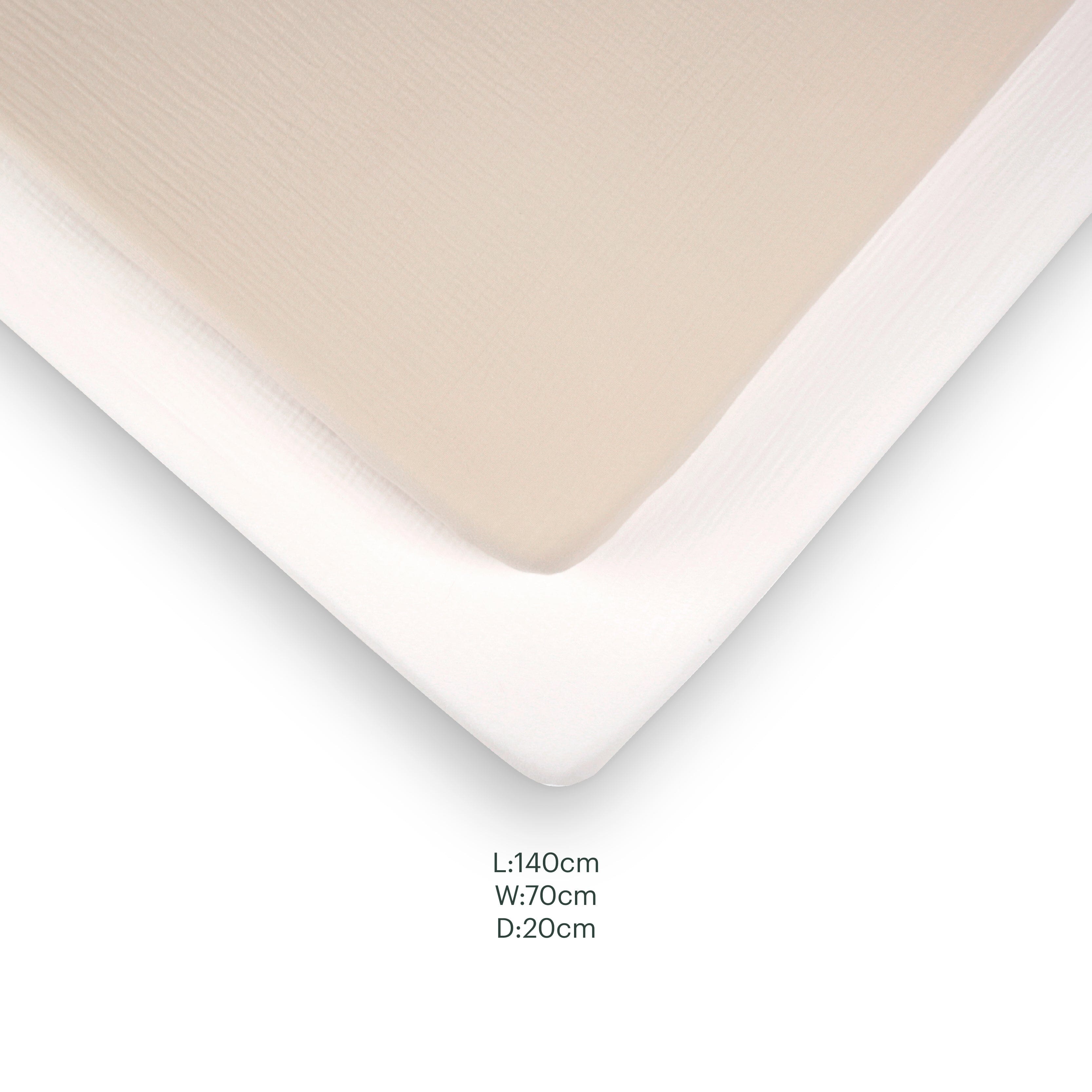 4 Piece Cot Bed Bedding Set - Cashmere Waffle