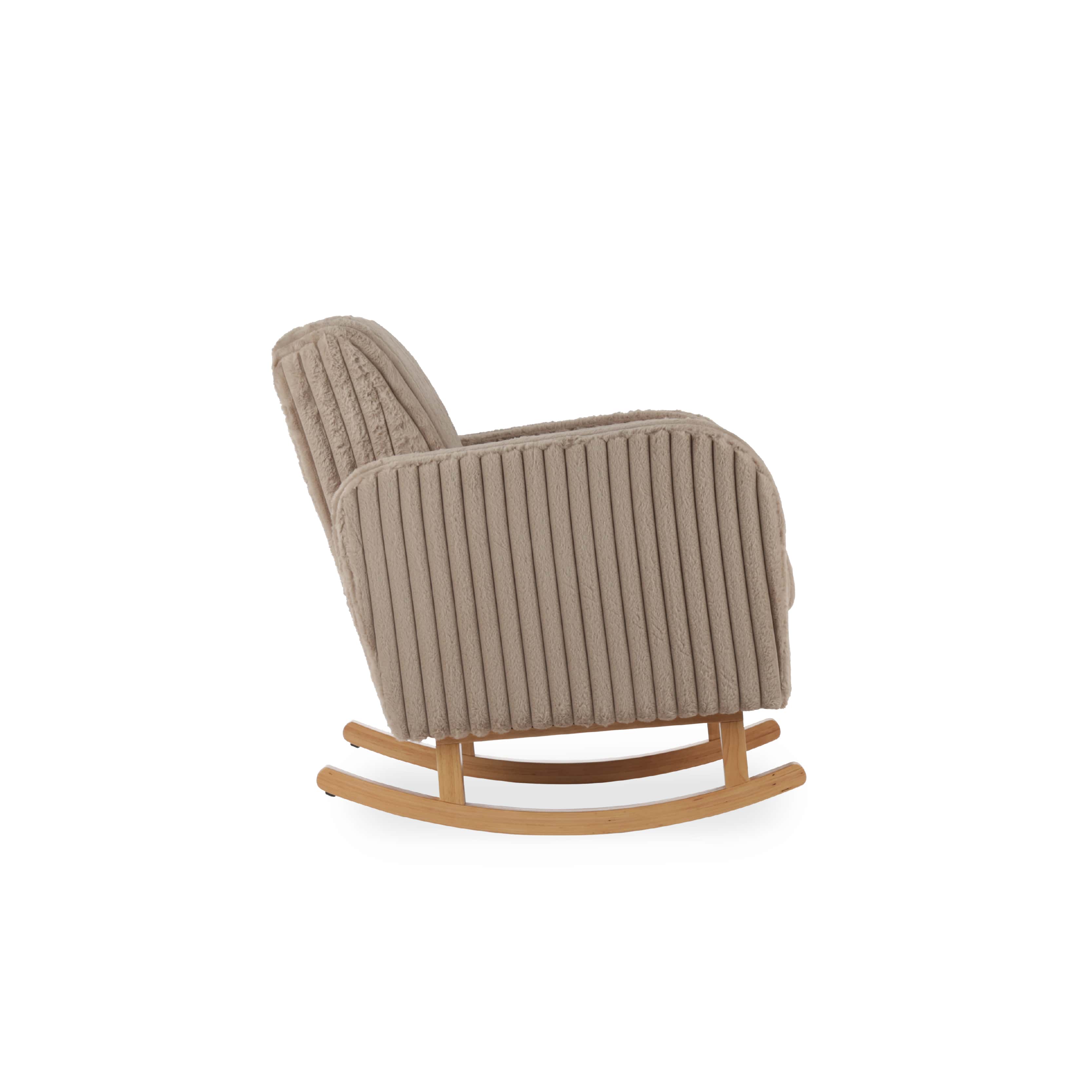 Etta Faux Fur Nursing Chair - Mink