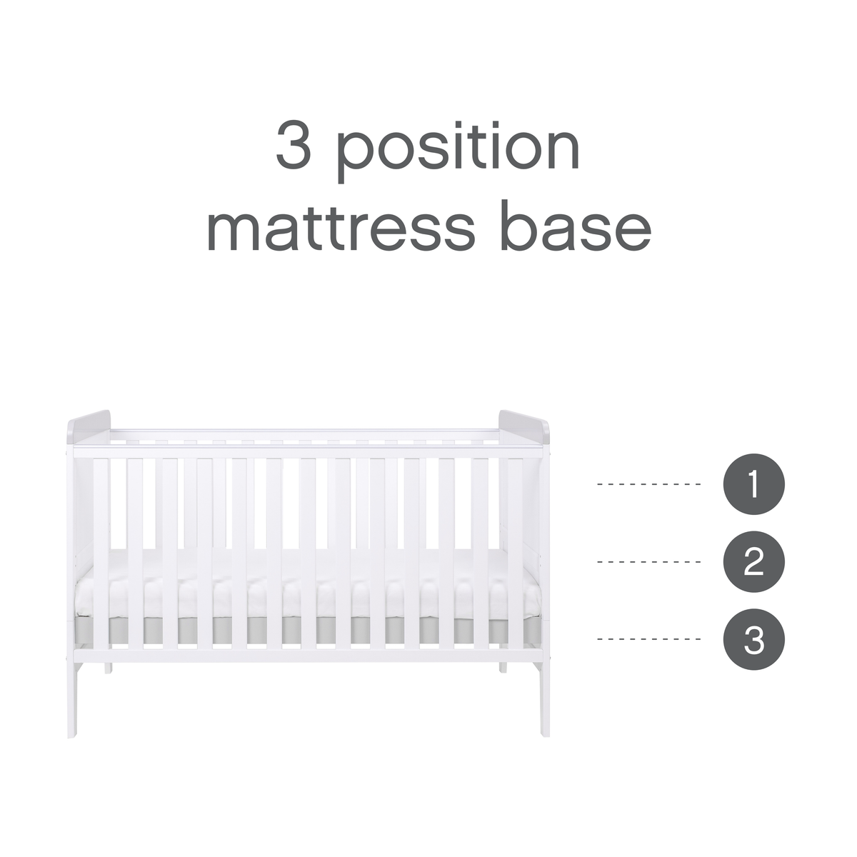 Tutti Bambini Rio 2 Piece Room Set - White & Dove Grey