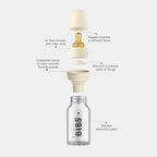 Bibs Baby Glass Bottle Complete Set 110ml - Ivory
