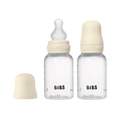 BIBS Baby BPA-Free PP Bottle Set 150ml 2 Pack Silicone - Ivory
