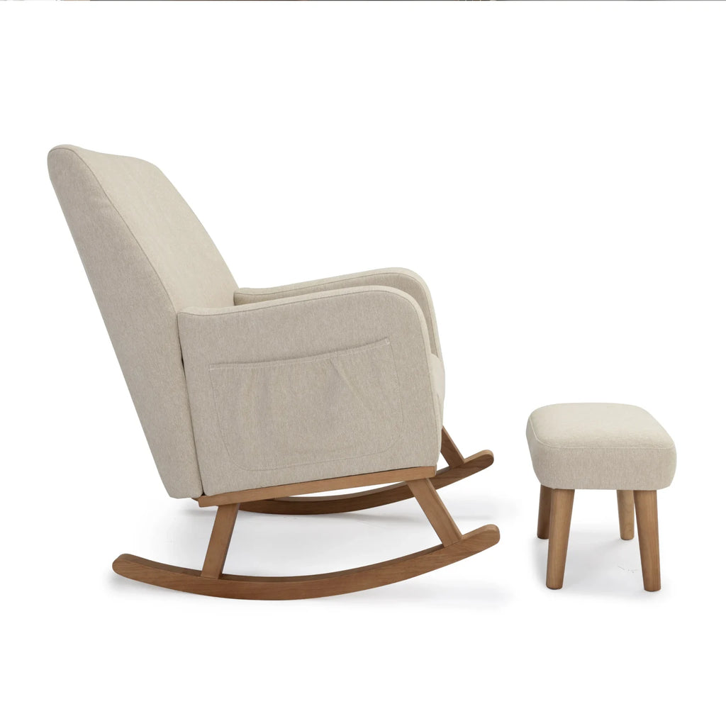 Callie Nursing Chair with Stool – Oatmeal