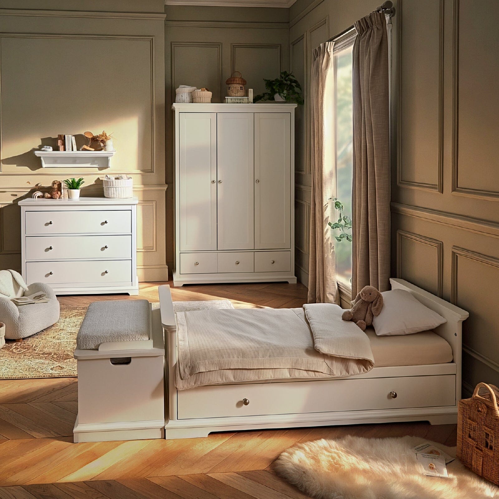 Beaumont 2 Piece Nursery Furniture Set - White