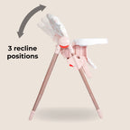 My Babiie Premium Highchair Rose Gold