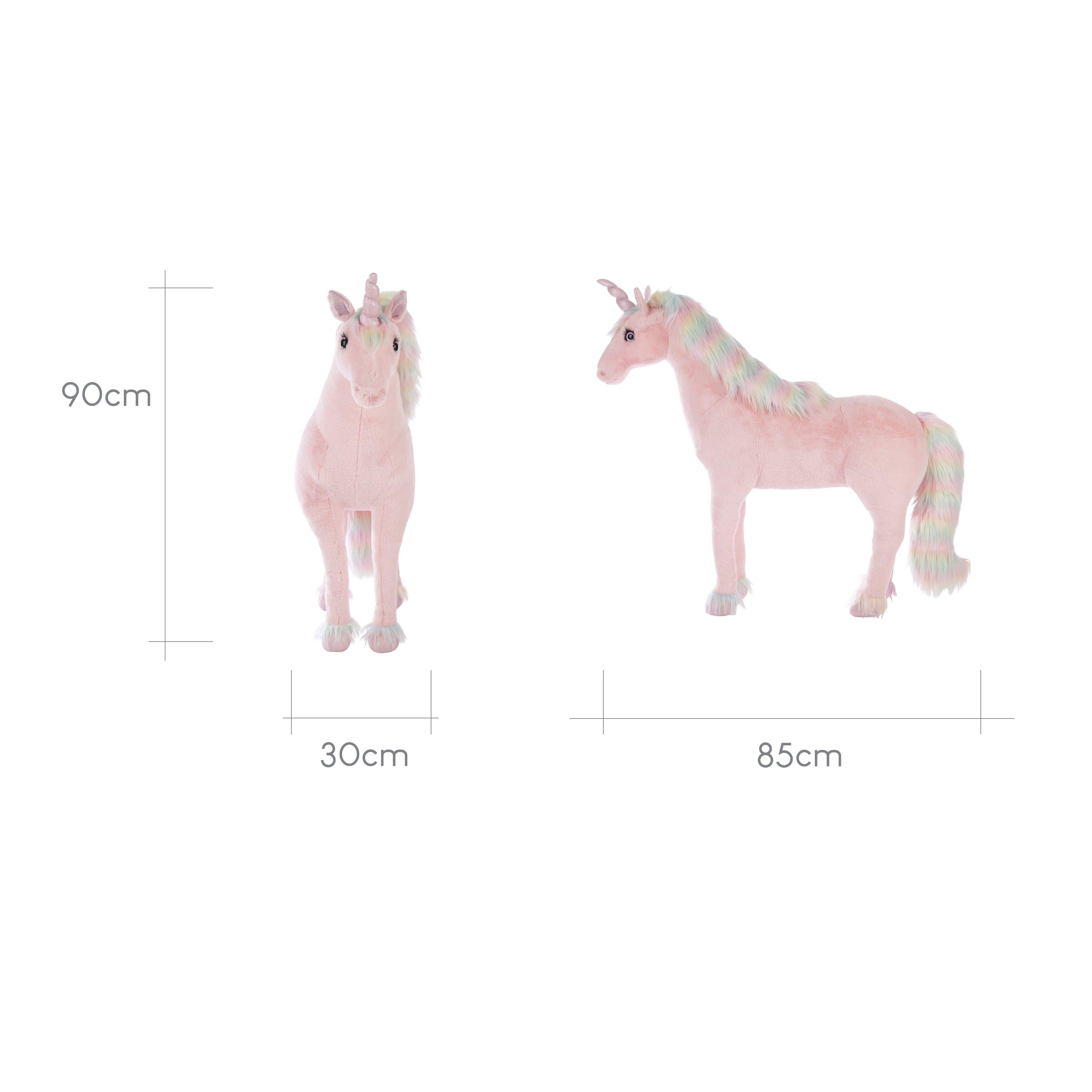 Standing Unicorn - Rainbow