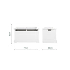 Beaumont Storage Box - White