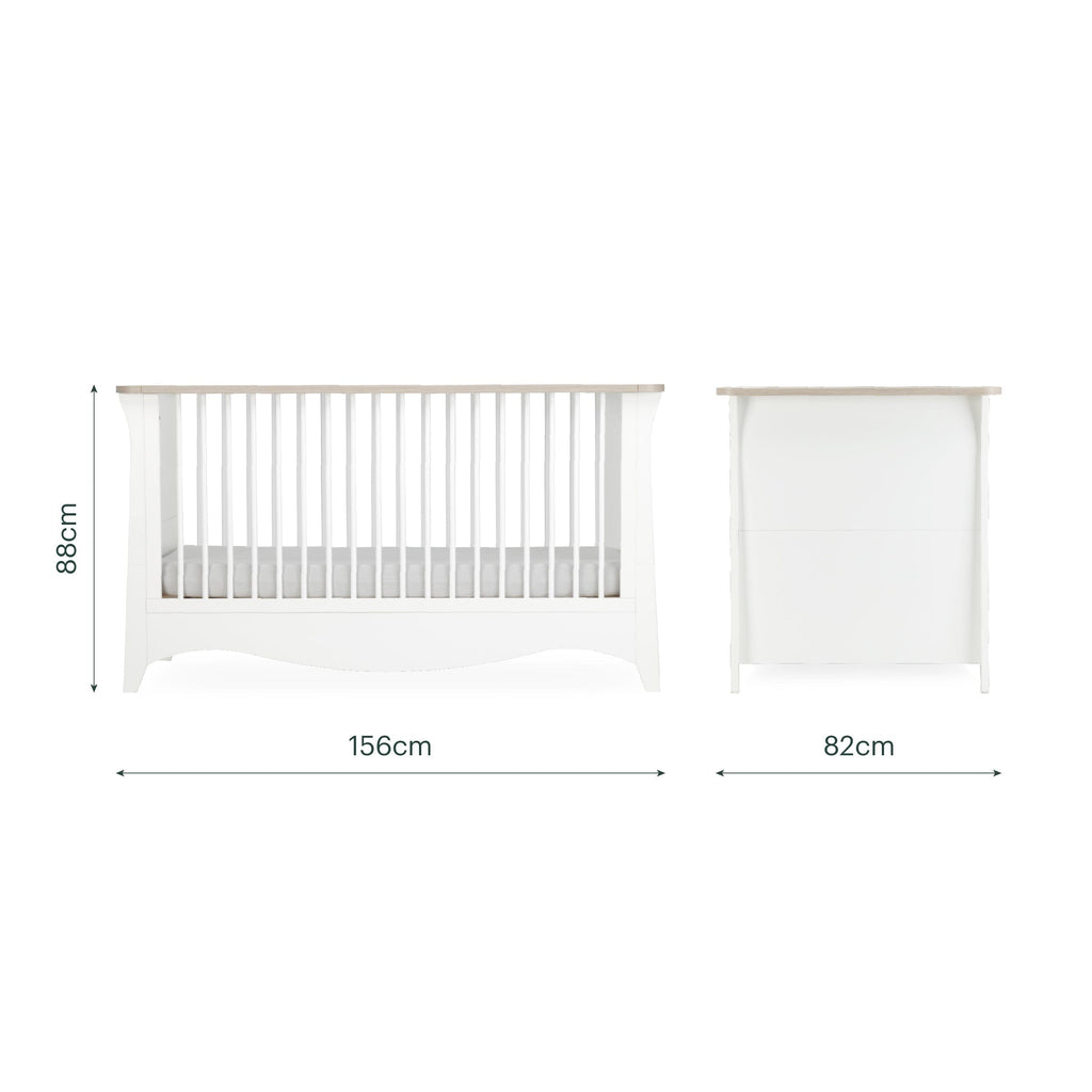 Clara Luxe 3 Piece Furniture Set - White & Ash