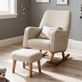 Callie Nursing Chair with Stool – Oatmeal