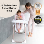 My Babiie Premium Highchair-Rose Gold Blush Tropical