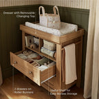 Burford Dresser Changer - Oak