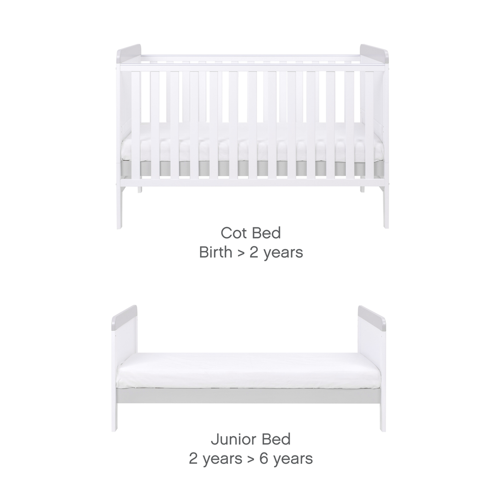Tutti Bambini Rio 2 Piece Room Set - White & Dove Grey