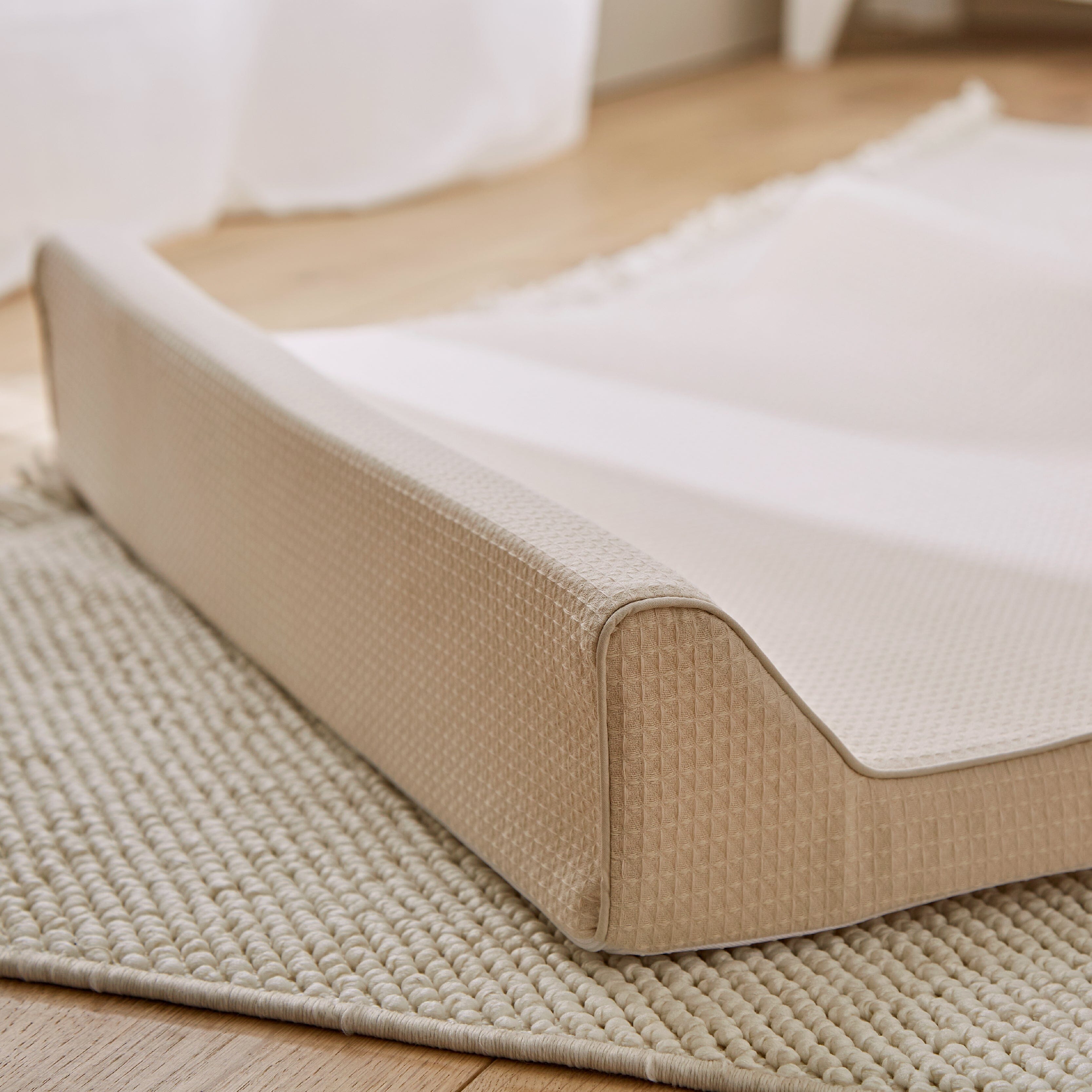 Wedge Changing Mat - Cashmere Waffle