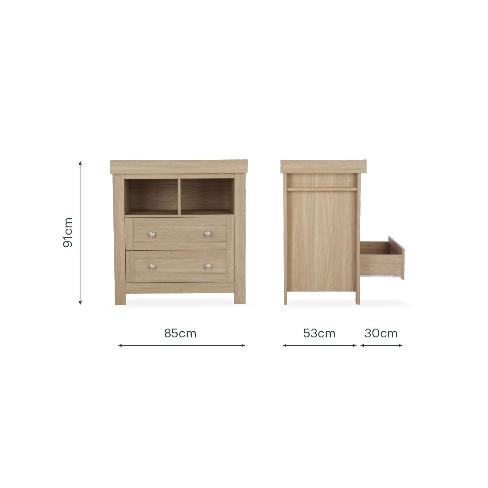 Burford 2 Piece Nursery Furniture Set - Oak