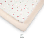 4 Piece Cot Bed Bedding Set - Ditsy Cherry