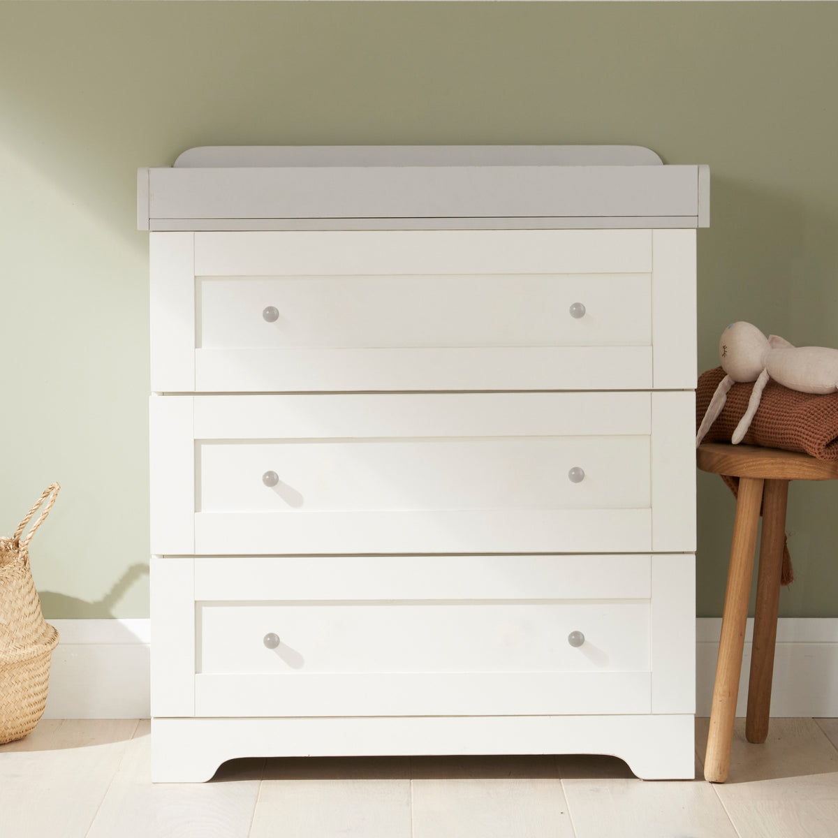 Tutti Bambini Rio 2 Piece Room Set - White & Dove Grey
