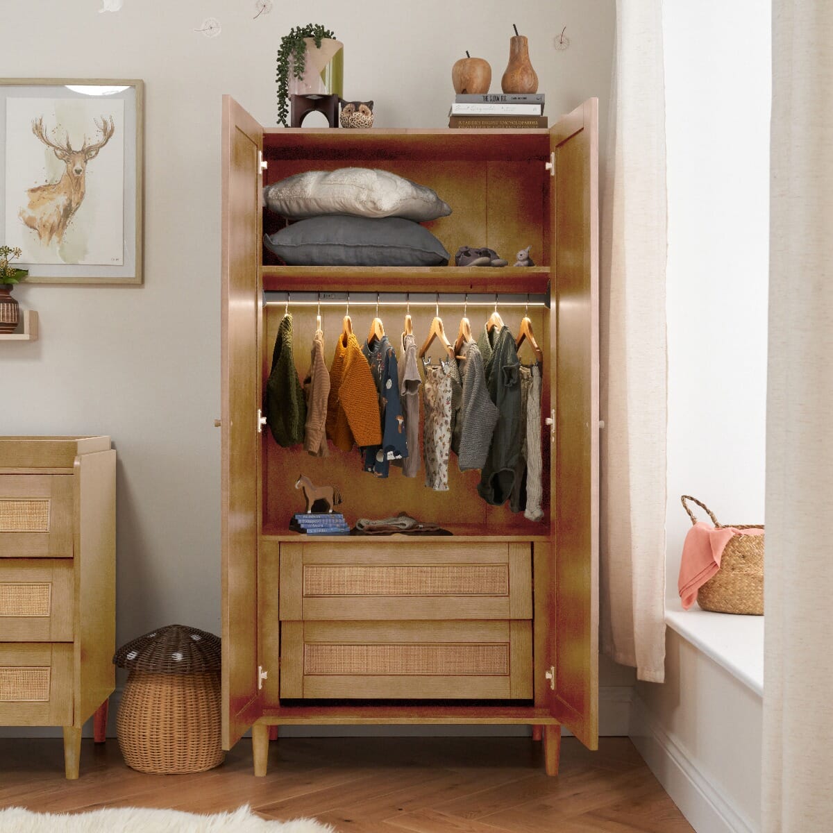 Tutti Bambini Japandi Mini 3 Piece Room Set - Light Oak