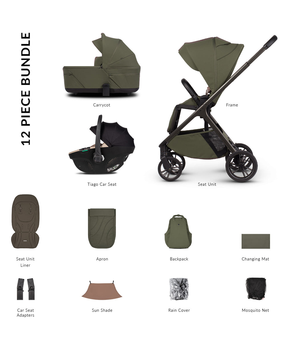 Venicci Tila Comfort Bundle (3 In 1) Olive- Tiago Beige