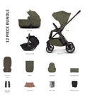 Venicci Tila Comfort Bundle (3 In 1) Olive- Tiago Beige