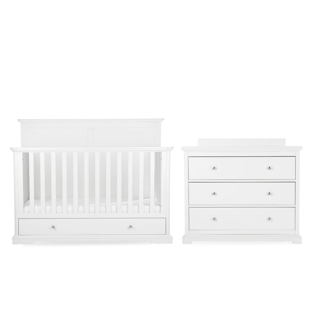 Beaumont Grand 2 Piece Nursery Furniture Set - White