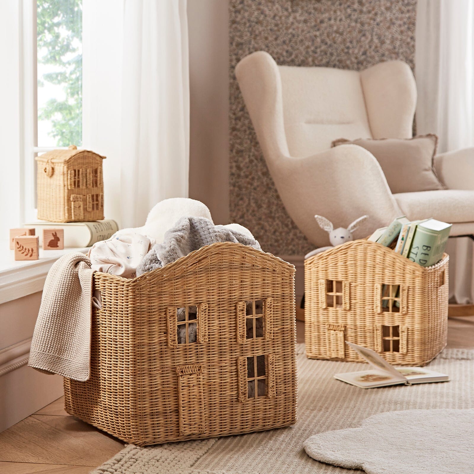 Country Cottage Storage Baskets - Set of 3