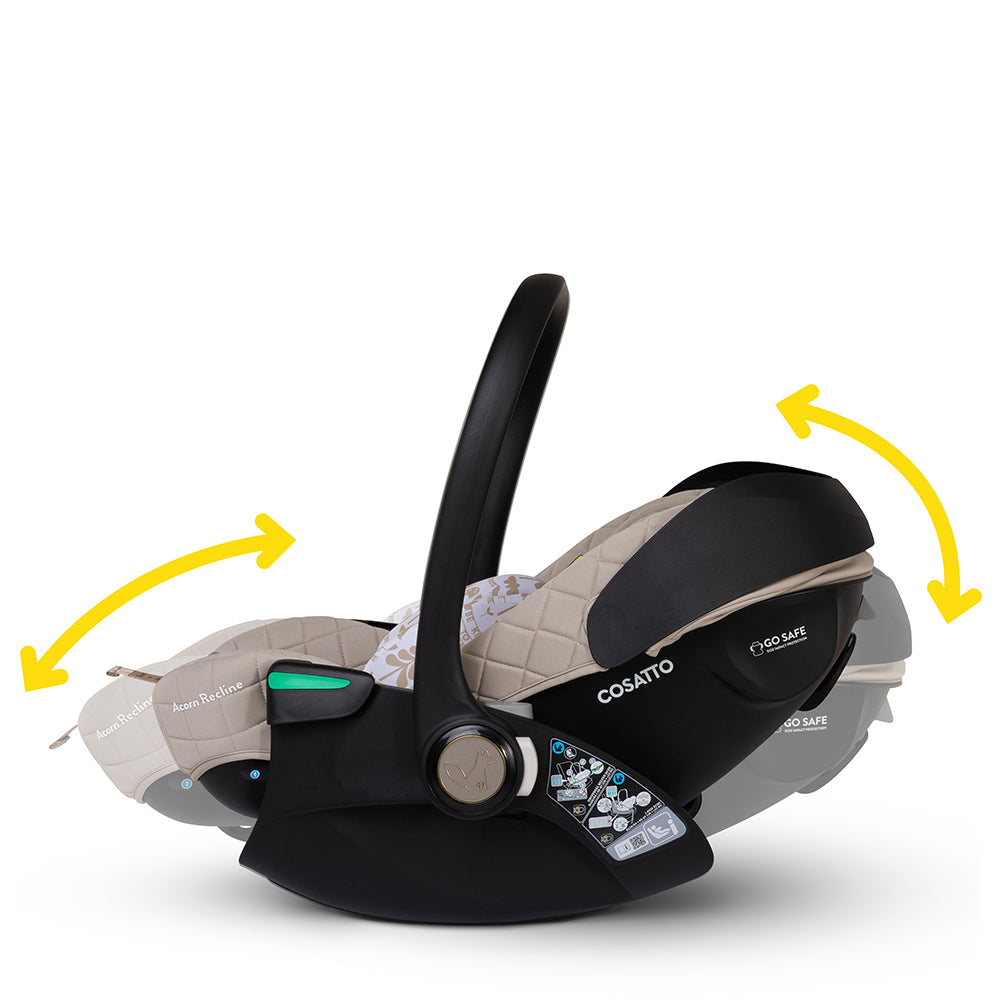 Cosatto Wow 3 All Stage Family Rotate & Recline 2 Base Bundle Whisper