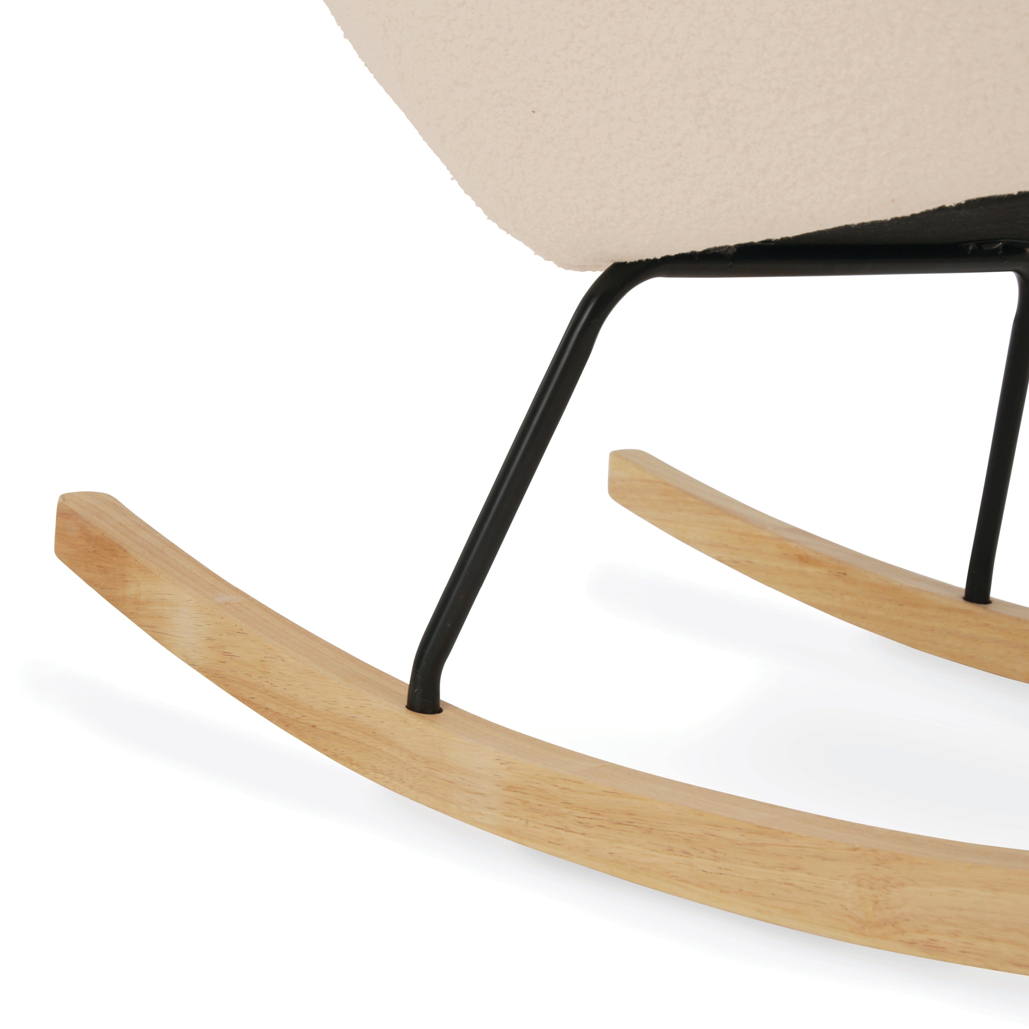 Marley Nursing Chair and Footstool - Teddy Light Beige