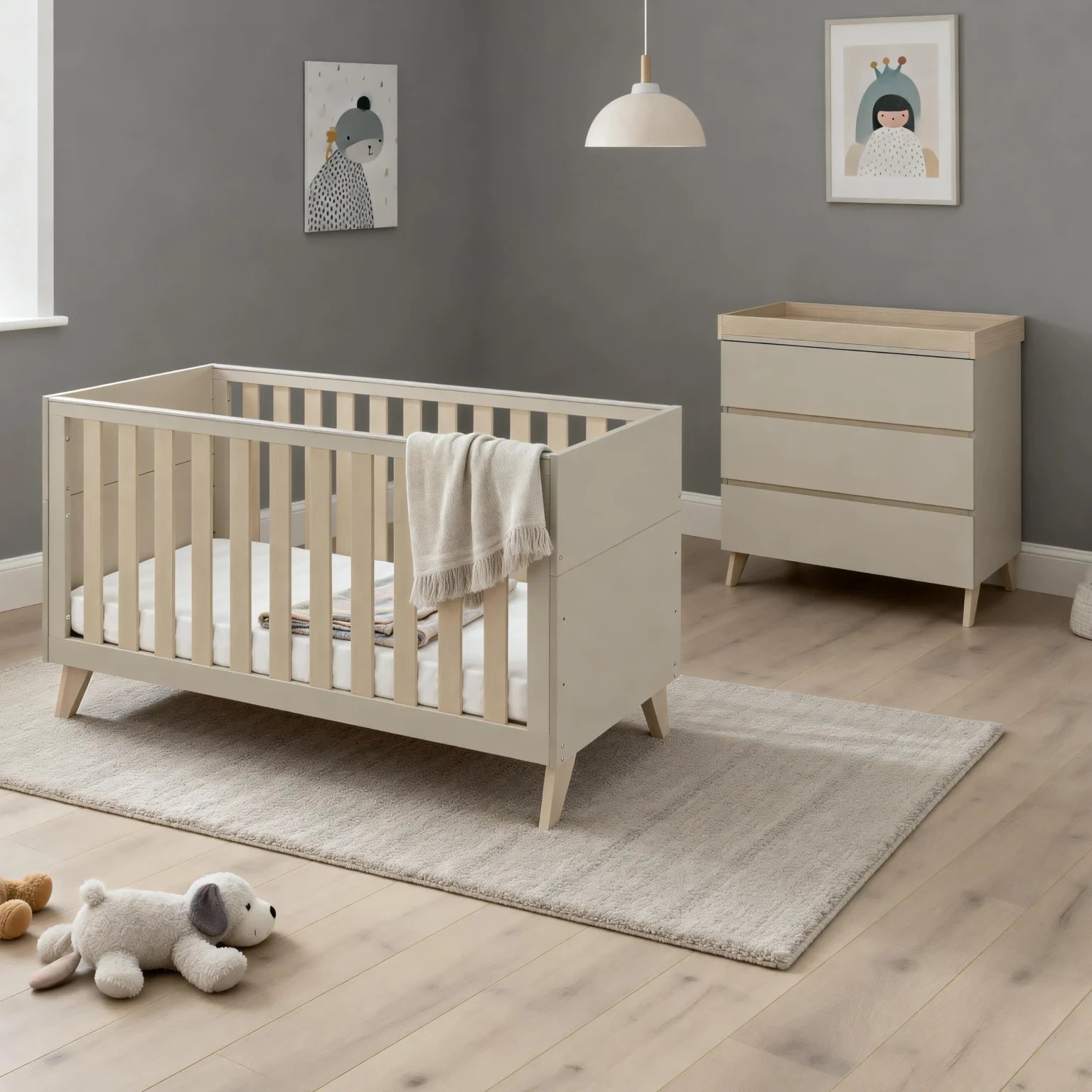 Dante 2 Piece Nursery Room Set – Cashmere